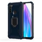 For Xiaomi Redmi Note 8T Carbon Fiber Protective Case with 360 Degree Rotating Ring Holder(Blue) - 1
