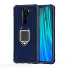 For Xiaomi Redmi Note 8 Pro Carbon Fiber Protective Case with 360 Degree Rotating Ring Holder(Blue) - 1