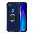 For Xiaomi Redmi Note 8 Carbon Fiber Protective Case with 360 Degree Rotating Ring Holder(Blue) - 1