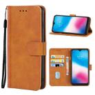 Leather Phone Case For Alcatel 3L 2020(Brown) - 1
