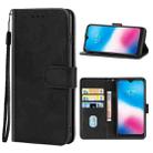 Leather Phone Case For Alcatel 3L 2020(Black) - 1