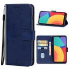 Leather Phone Case For Alcatel 3L 2021 / 1S 2021 / Vodafone Smart V12(Blue) - 1