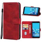 Leather Phone Case For Wiko Sunny 5 Lite(Red) - 1