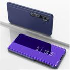 For Xiaomi Mi Note10 / Note 10 Pro Plated Mirror Horizontal Flip Leather Case with Holder(Purple Blue) - 1