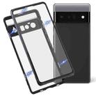 For Google Pixel 6 Pro HD Magnetic Metal Tempered Glass Phone Case(Black) - 1