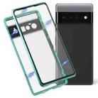 For Google Pixel 6 Pro HD Magnetic Metal Tempered Glass Phone Case(Green) - 1