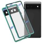 For Google Pixel 6 HD Magnetic Metal Tempered Glass Phone Case(Green) - 1