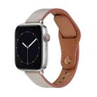 Nail Button Watch Band For Apple Watch Ultra 49mm&Watch Ultra 2 49mm / Series 9&8&7 45mm / SE 3&SE 2&6&SE&5&4 44mm / 3&2&1 42mm(Tooth White) - 1