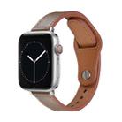 Nail Button Watch Band For Apple Watch Ultra 49mm / Series 8&7 45mm / SE 2&6&SE&5&4 44mm / 3&2&1 42mm(Brown) - 1
