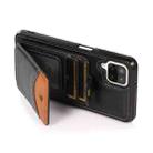 For Samsung Galaxy A12 Soft Skin Leather Wallet Bag Phone Case(Black) - 4