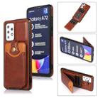 For Samsung Galaxy A72 5G Soft Skin Leather Wallet Bag Phone Case(Brown) - 1