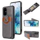 For Samsung Galaxy S20 Ultra Soft Skin Leather Wallet Bag Phone Case(Grey) - 1