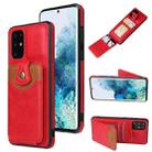 For Samsung Galaxy S20 Ultra Soft Skin Leather Wallet Bag Phone Case(Red) - 1