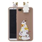 For Xiaomi Redmi 6A Cartoon Shockproof TPU Protective Case with Holder(Hamsters) - 1