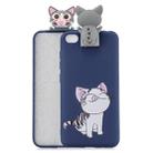 For Xiaomi Redmi GO Cartoon Shockproof TPU Protective Case with Holder(Cat) - 1