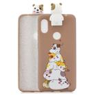 For Xiaomi Redmi Note 6 Pro Cartoon Shockproof TPU Protective Case with Holder(Hamsters) - 1