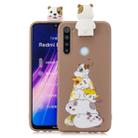 For Xiaomi Redmi Note 8 Cartoon Shockproof TPU Protective Case with Holder(Hamsters) - 1