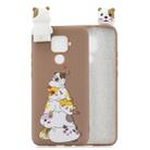 For Huawei Mate 30 Lite Cartoon Shockproof TPU Protective Case with Holder(Hamsters) - 1