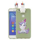 For Huawei P8 Lite(2017) Cartoon Shockproof TPU Protective Case with Holder(Unicorn) - 1