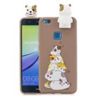 For Huawei P10 Lite Cartoon Shockproof TPU Protective Case with Holder(Hamsters) - 1