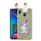 For Huawei P Smart 2019 Cartoon Shockproof TPU Protective Case with Holder(Unicorn) - 1