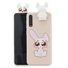 For Huawei P20 Cartoon Shockproof TPU Protective Case with Holder(Rabbit) - 1