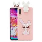 For Huawei P30 Cartoon Shockproof TPU Protective Case with Holder(Rabbit) - 1