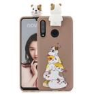 For Huawei P30 Lite Cartoon Shockproof TPU Protective Case with Holder(Hamsters) - 1