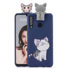 For Huawei P30 Lite Cartoon Shockproof TPU Protective Case with Holder(Cat) - 1