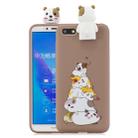For Huawei Y5(2018) Cartoon Shockproof TPU Protective Case with Holder(Hamsters) - 1
