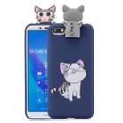 For Huawei Y5(2018) Cartoon Shockproof TPU Protective Case with Holder(Cat) - 1