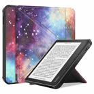 For KOBO Libra2 2021 TPU Multi-folding Leather Tablet Case(Milky Way Nebula) - 1