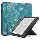 For KOBO Sage 2021 TPU Multi-folding Leather Tablet Case(Apricot Blossom) - 1