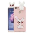 For Huawei Enjoy 7s Cartoon Shockproof TPU Protective Case with Holder(Rabbit) - 1