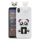 For Huawei Enjoy 8s Cartoon Shockproof TPU Protective Case with Holder(Panda) - 1