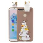 For Huawei Honor 7A Cartoon Shockproof TPU Protective Case with Holder(Hamsters) - 1