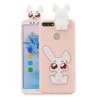 For Huawei Honor 7A Cartoon Shockproof TPU Protective Case with Holder(Rabbit) - 1