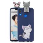 For Huawei Honor 8X Cartoon Shockproof TPU Protective Case with Holder(Cat) - 1