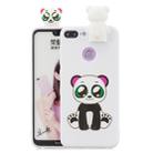 For Huawei Honor 9 Lite Cartoon Shockproof TPU Protective Case with Holder(Panda) - 1