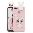 For Huawei Honor 9 Lite Cartoon Shockproof TPU Protective Case with Holder(Rabbit) - 1