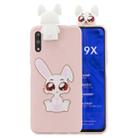 For Huawei Honor 9X Cartoon Shockproof TPU Protective Case with Holder(Rabbit) - 1