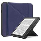 For KOBO Sage 2021 TPU Multi-folding Leather Tablet Case(Dark Blue) - 1