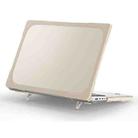 TPU + PC Two Color Laptop Protective Case For MacBook Pro 14.2 inch A2442 2021(Khaki) - 1