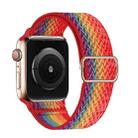 W Texture Nylon Strap For Apple Watch Series 8&7 41mm / SE 2&6&SE&5&4 40mm / 3&2&1 38mm(Rainbow) - 1