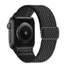 W Texture Nylon Strap For Apple Watch Series 8&7 41mm / SE 2&6&SE&5&4 40mm / 3&2&1 38mm(Black) - 1