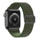 W Texture Nylon Strap For Apple Watch Ultra 49mm / Series 8&7 45mm / SE 2&6&SE&5&4 44mm / 3&2&1 42mm(ArmyGreen) - 1