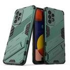 For Samsung Galaxy A33 5G Punk Armor 2 in 1 PC + TPU Shockproof Phone Case with Invisible Holder(Green) - 1