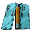 For Samsung Galaxy A53 5G Punk Armor 2 in 1 PC + TPU Shockproof Phone Case with Invisible Holder(Blue) - 1