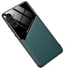 For Samsung Galaxy A13 5G Leather Glass Magnet Phone Case(Dark Green) - 1