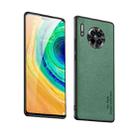 For Huawei Mate 30 Pro Suede Leather Phone Case(Matcha Green) - 1